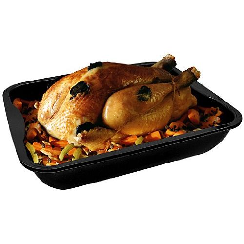  Zenker XXL-Brat- und Auslaufform (40 x 8 x 34 cm) SPECIAL COOKING, rechteckige Ofenform mit Antihaftbebeschichtung, Backblech fuer krosse Braten & saftige Auflaufe (Farbe: Schwarz),