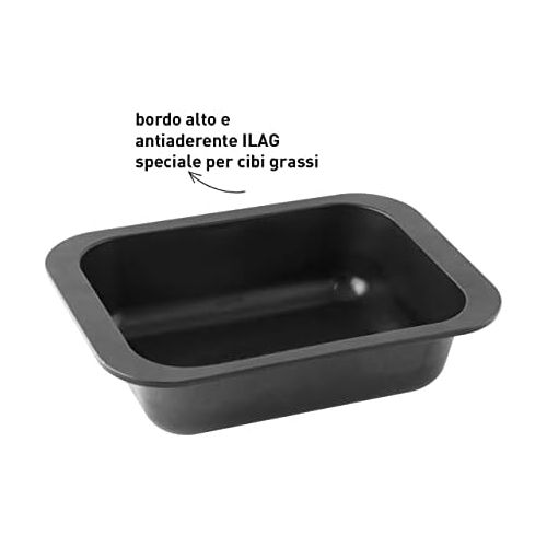  Zenker Ofenbackform (24 x 5,5 x 17,5 cm) SPECIAL COOKING, rechteckige Ofenform mit Antihaftbebeschichtung, Backform mit extra hohem Rand (Farbe: Schwarz), Menge: 1 Stueck