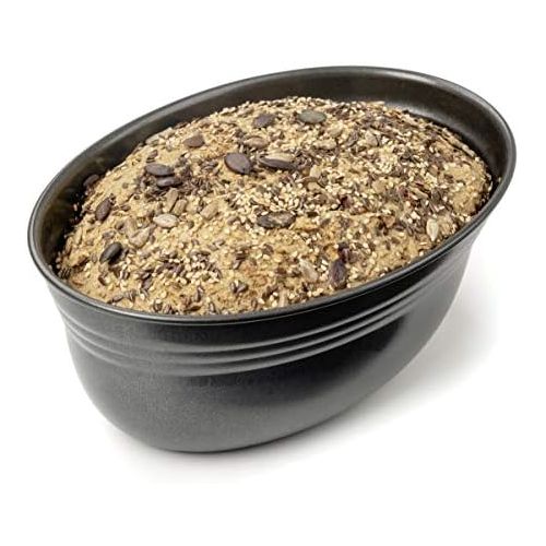  [아마존베스트]Zenker Bread tin, oval, black, metallic, bread baking tin with ceramic-reinforced, non-stick coating, cake mould made of high-quality sheet steel, baking mould for bread (colour: B