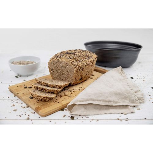  [아마존베스트]Zenker Bread tin, oval, black, metallic, bread baking tin with ceramic-reinforced, non-stick coating, cake mould made of high-quality sheet steel, baking mould for bread (colour: B