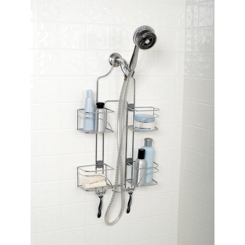  Zenna Home Expandable Over-the-Shower Caddy, Chrome