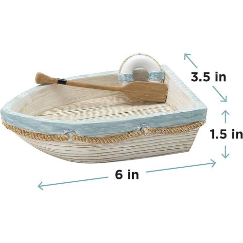  Zenna Home Seaside Serenity Soap Dish, Coastal Beach Theme Bathroom Accessory