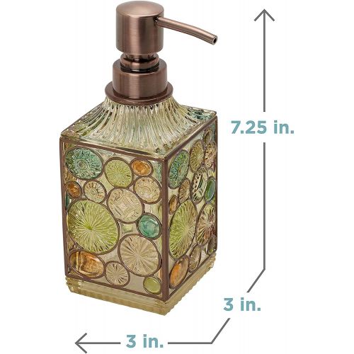 Zenna Home India Ink Boddington Lotion Soap Dispenser, Bronze