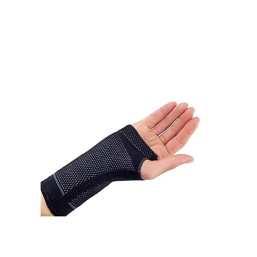  Zensah Compression Wrist Support - Wrist Sleeve for Wrist Pain, Carpal Tunnel - Wrist Support - Wrist Brace (Small, Black/Grey)