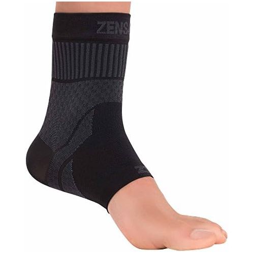  Zensah Ankle Support - Compression Ankle Brace - Great for Running, Soccer, Volleyball, Sports - Ankle Sleeve Helps Sprains, Tendonitis, Pain