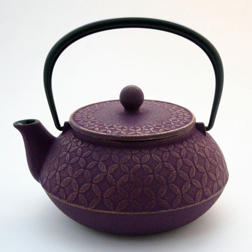  ZentealifeCom Japanese Cast Iron Teapot Tetsubin Iwachu Nambu Purple Jewel /590ml(20 Fl Oz)