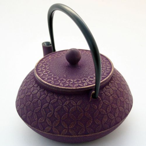  ZentealifeCom Japanese Cast Iron Teapot Tetsubin Iwachu Nambu Purple Jewel /590ml(20 Fl Oz)