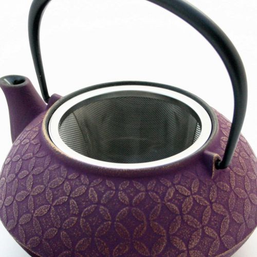  ZentealifeCom Japanese Cast Iron Teapot Tetsubin Iwachu Nambu Purple Jewel /590ml(20 Fl Oz)