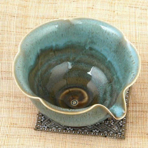  ZentealifeCom Teaset Korean porcelain Lotus Leaves shape/teapot+5 cups+sookwoo/gift set
