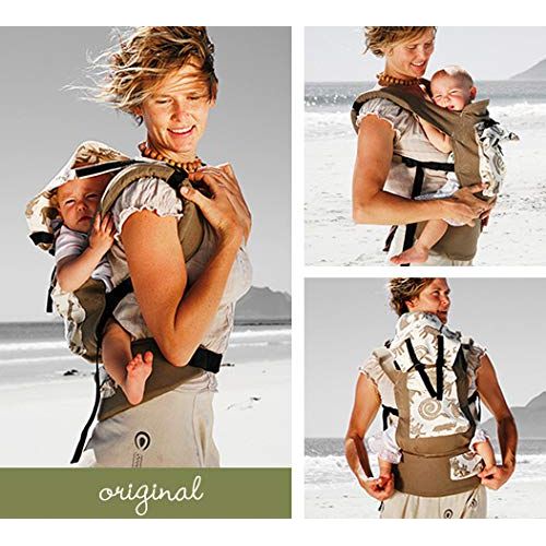  Zentraedi African Baby Carrier, All-in-One Ergonomic Toddler and Infant Carrier, New Born Essential Baby Gear, Organic Hemp Greige (Age: 0-48 Months, 4 Years, 7-45 Pounds), (Carrier Weight: