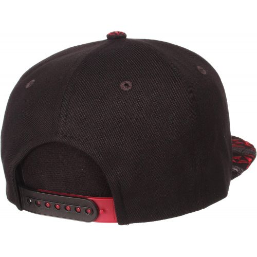  [아마존 핫딜]  [아마존핫딜]Zephyr Adult Men Kolohe NCAA Snapback Hat, Black/Team Color, Adjustable