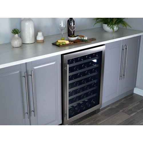  [아마존베스트]Zephyr PRW24C01BG Presrv Series 24 Inch Stainless Steel Built-In and Freestanding Wine Cooler