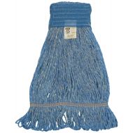 Zephyr 28312 Blendup Blue 4-Ply Yarn Natural and Synthetic Fiber Blended Medium Loop Mop Head (Pack of 12)