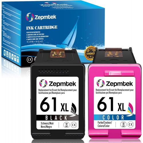  ZepmTek Remanufactured Ink Cartridge Replacement for HP 61XL 61 XL Used with Envy 4500 4502 5530 4501 DeskJet 2512 1512 2542 2540 2544 3000 3052a 1055 OfficeJet 4630 4635 Printer (