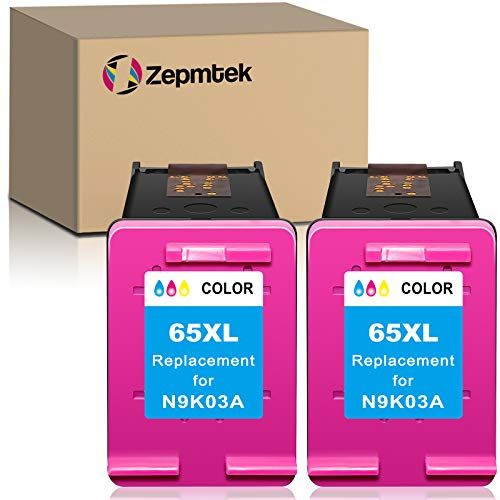  ZepmTek Remanufactured Ink Cartridge Replacement for HP 65XL 65 XL Used with Envy 5052 5055 5070 5000 5012 5010 5030 5014 DeskJet 2600 2622 2652 3722 3755 3752 2635 2636 AMP 120 Pr