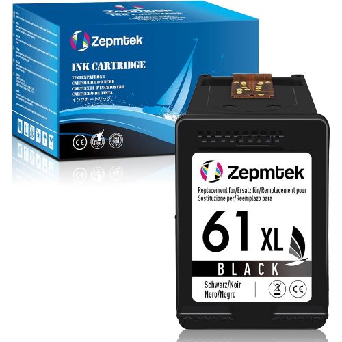  ZepmTek Remanufactured Ink Cartridge Replacement for HP 61XL 61 XL Used with Envy 4500 4502 5530 DeskJet 2512 1512 2542 2540 2544 3000 3052a 1055 3051a 2548 OfficeJet 4630 4635 463