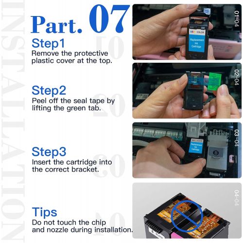  ZepmTek Remanufactured Ink Cartridge Replacement for HP 61XL 61 XL Used with Envy 4500 4502 5530 DeskJet 2512 1512 2542 2540 2544 3000 3052a 1055 3051a 2548 OfficeJet 4630 4635 463