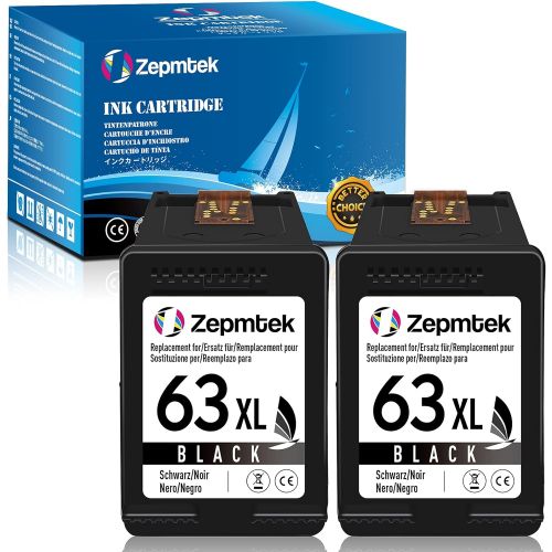  ZepmTek Remanufactured Ink Cartridge Replacement for HP 63XL 63 XL Used with OfficeJet 3830 5252 4650 5258 4655 4652 5255 5200 Envy 4520 4510 DeskJet 3636 1111 3630 1112 3637 3632