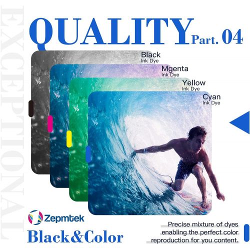  ZepmTek Remanufactured Ink Cartridge Replacement for HP 60XL 60 XL Used with PhotoSmart C4700 C4795 C4600 D110a Envy 120 100 114 DeskJet F4235 F4580 F4400 F2430 F4440 Printer (1 Bl