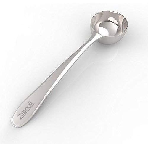  Zeppoli Coffee Scoop - 1.5 Tablespoon Exact - Stainless Steel Measuring Spoon - Great for Measuring Coffee, Protein Powder, Spices and More - Perfect for Coffee Enthusiasts