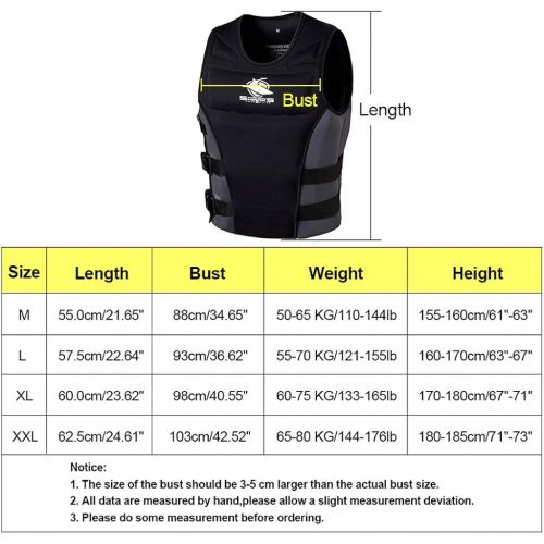  Zeraty Life Jacket Adult Impact Vest for Outdoor Floating Swimming Ski|CE Proof 50N