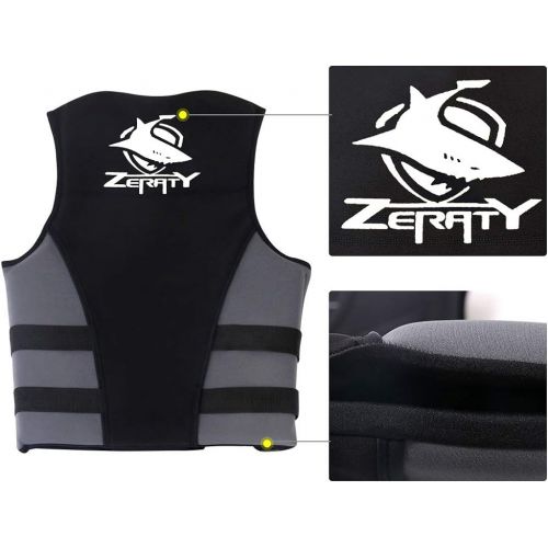  Zeraty Life Jacket Adult Impact Vest for Outdoor Floating Swimming Ski|CE Proof 50N