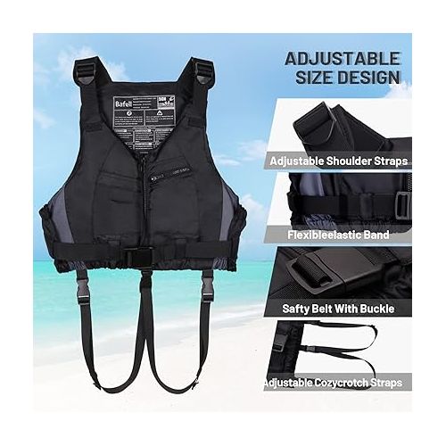  Zeraty Swim Vest for Adult,Women Men Buoyancy Jacket Float Jacket with Adjustable Safety Strap for Swimming, Snorkeling, Kayaking, Paddle, Boating