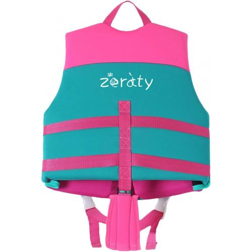  Zeraty Kids Swim Vest Life Jacket Flotation Swimming Aid for Toddlers with Adjustable Safety Strap Age 1-9 Years/22-50Lbs