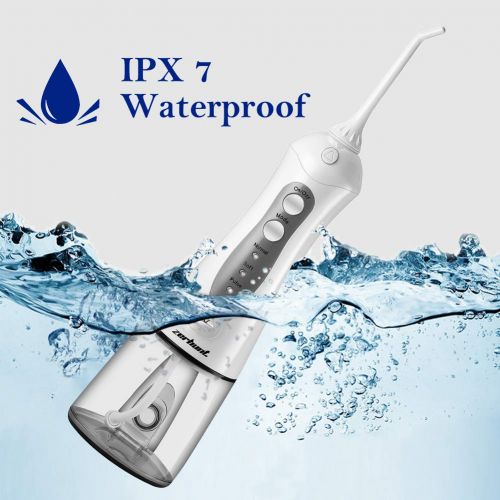  [아마존 핫딜] [아마존핫딜]Zerhunt Cordless Water Flosser Teeth Cleaner, [NEWEST 2019] High Plus Rechargable Portable Oral Irrigator For Travel, Braces & Bridges Care，IPX7 Waterproof With 6 Interchangeable Jet Tips