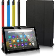 [아마존베스트]Zerhunt All New Fire HD 8 Tablet Case, Fire HD 8 Plus Tablet Case (8 10 Generation, 2020 Release) - Ultra Light Slim Fit Protective Cover with Auto Wake/Sleep Black, Not Suit for Previous