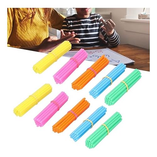  Counting Stick, Plastic Calculation Math Educational Toy Counting Number Sticks Toys for Kids Learning Supplies for Math manipulatives