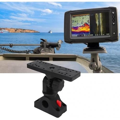  Zerodis Fish Finder Mount, Fish Finder Mount, Fish Finder Base Mount Set, Fish Finder Mount, Fish Finder Stand, GPS, 360 Degree Rotation, Nylon, Stainless Steel, Easy to Install