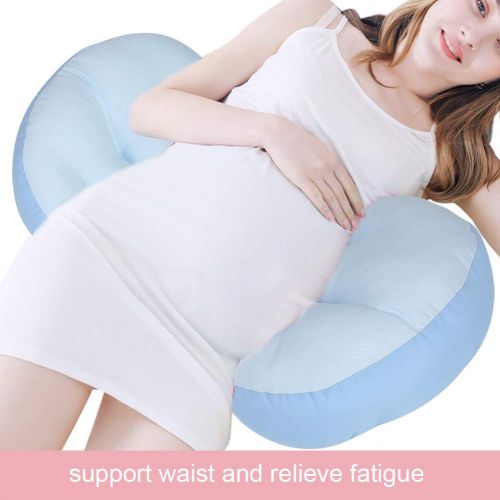  [아마존베스트]Zerodis Pregnant Women Sleep U Shape Pillow Pregnancy Side Sleeper Pillow Cotton Waist Belly Support...