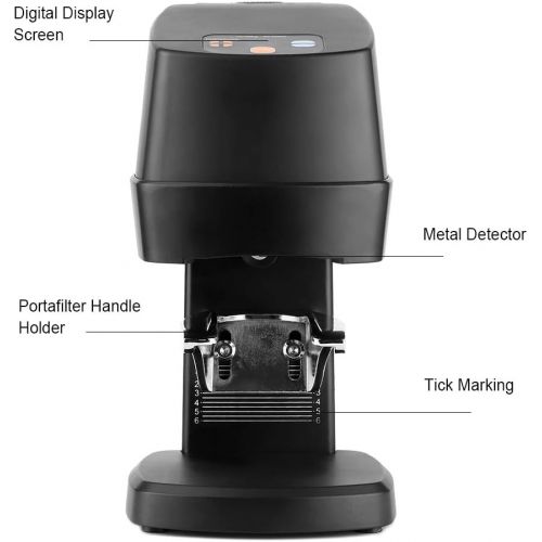  Zerodis Electric Espresso Tamper,Household Electric Coffee Powder Tamper Machine Adjustable Depth- Professional Espresso Automatic Tampers for Home Coffee Shop