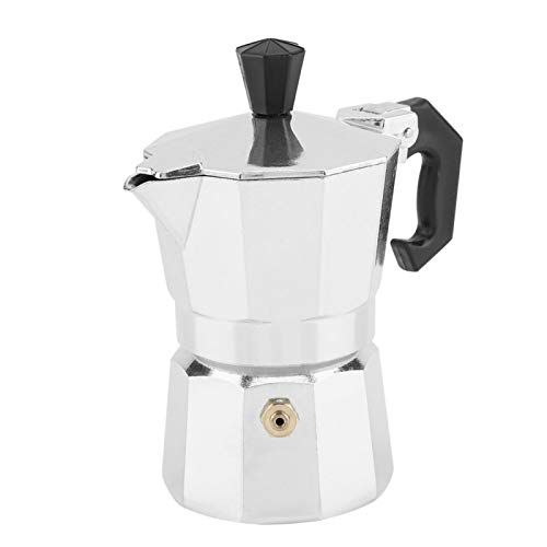  Zerodis Classic Stovetop Espresso Maker for Great Flavored Strong Espresso, Classic Italian Style 1 Espresso Cup Moka Pot, Makes Delicious Coffee