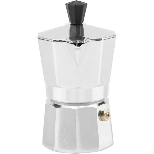  Zerodis Classic Stovetop Espresso Maker for Great Flavored Strong Espresso, Classic Italian Style 1 Espresso Cup Moka Pot, Makes Delicious Coffee