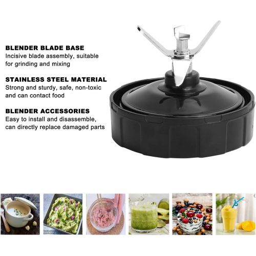  Zerodis Blender Replacement Parts,Blender Base 6Leaf Blade Assembly Replacement Extractor Blade Fit for Nutri Ninja 900W 1000W Juicer Extractor