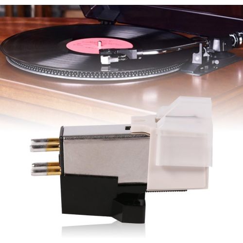  Zerodis Professional 1PC Record Player Phonograph Needle Pickup Stylus Moving Magnet Cartridge with Mounting Screws, Simple to Install