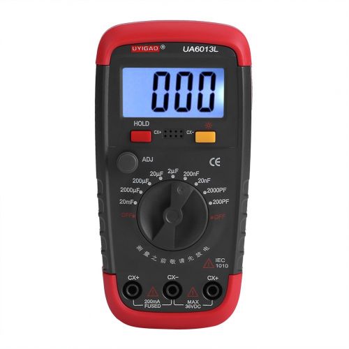  [아마존베스트]Zerodis Digital Capacitance Meter, Capacitor Pro Tester 0.1pF - 20000uF with LCD Backlight Max 1999 Display