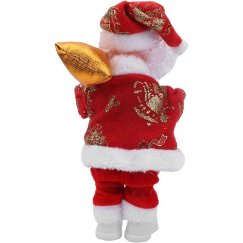  [아마존베스트]Zerodis Santa Claus Figure,Electric Standing Santa Claus Indoor or Outdoor Christmas Decorations with Candle(L)