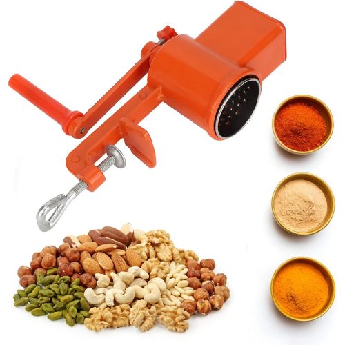  [아마존베스트]Zerodis Grain mill, hand crank hand grinder milling machine made of aluminium alloy for nuts, cereals, corn, wheat, oats