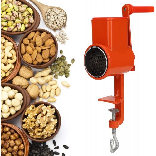  [아마존베스트]Zerodis Grain mill, hand crank hand grinder milling machine made of aluminium alloy for nuts, cereals, corn, wheat, oats