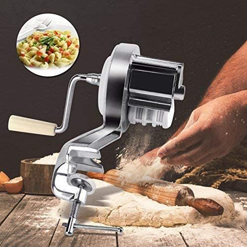  [아마존베스트]Zerodis Pasta Manufacturer Machine Aluminum Alloy Hand Operated Noodle Press Machine Kitchen Food Handmade Equipment