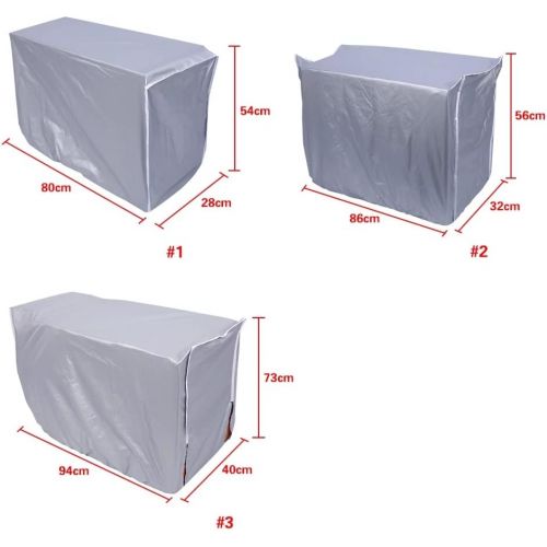  [아마존베스트]Zerodis Outdoor Air Conditioning Cover Waterproof Air Conditioning Dust Cover for Home (80 x 28 x 54 cm)