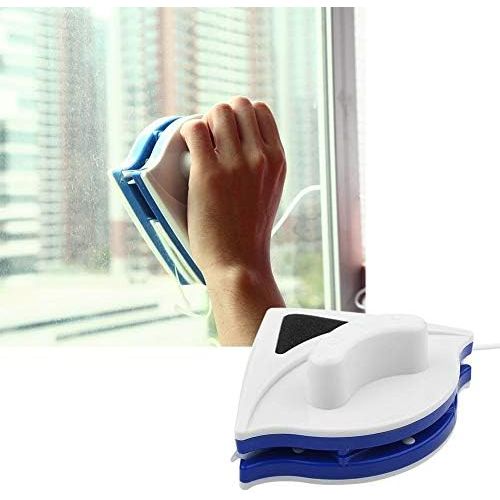  [아마존베스트]Zerodis Double Sided Glass Cleaner Magnetic Triangle Cleaning Tools Window Wiper Brush Quick & Reliable with Ergonomic Handle Design for Glass Windows Thickness 3-8 mm