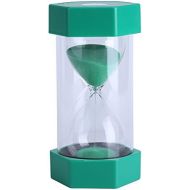 [아마존베스트]Zerodis Colourful Sand Timer Glass Hourglass 3/10/20/30/60 Minutes Timer Clock Home Office Decor Gift (10 Mins Green)