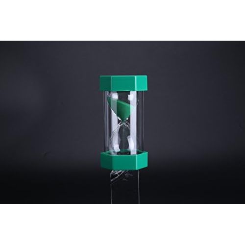  [아마존베스트]Zerodis Colourful Sand Timer Glass Hourglass 3/10/20/30/60 Minutes Timer Clock Home Office Decor Gift (10 Mins Green)