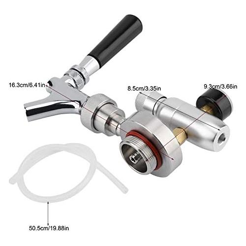  [아마존베스트]Zerodis CO2 Injector Spears Tap Stainless Steel Beer Spear Tap Dispenser Kit for 2L / 3.6L / 5L Mini Keg Beer Growler