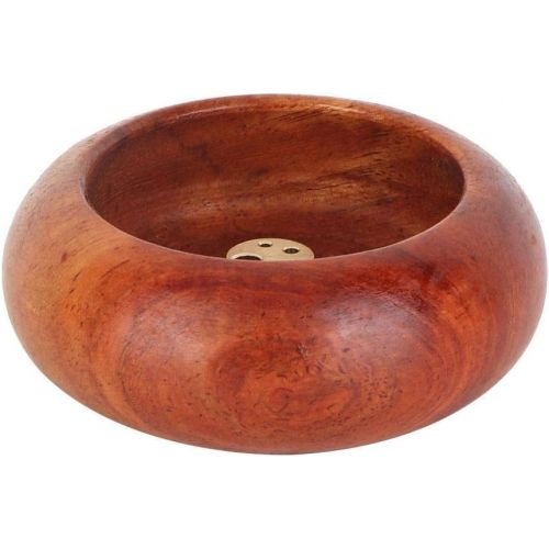  인센스스틱 Zerodis Incense Holder, Vietnamese Mini Round Incense Stick Buddhist Supplies Bowl Shape Incense Holder for Home Office Decoration(Rosewood)