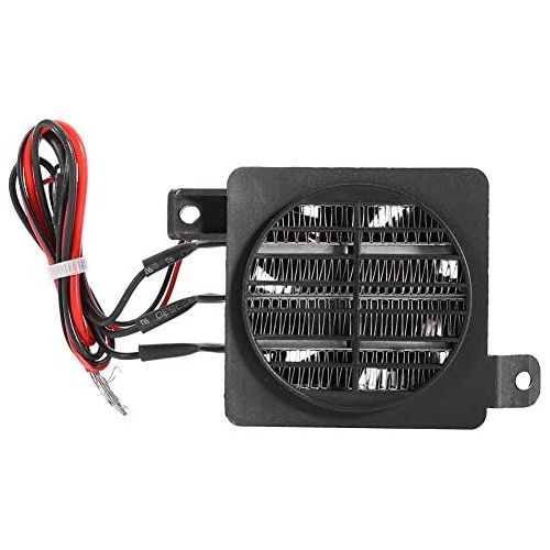  Zerodis PTC Fan Heater,Thermostatic Ceramics Fast Heating Air Dehumidification DC Fan Heater DIY Accessories for Car Small Space Culture Room(12V 150W)